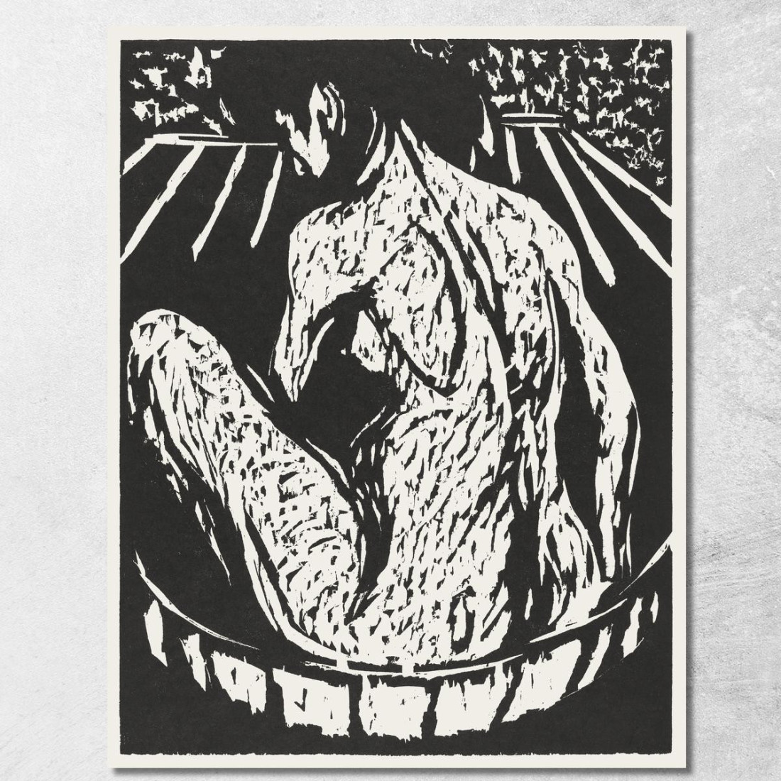Nudo Femminile 1908 Ernst Ludwig Kirchner elk53 quadro stampato su tela Nudo Femminile 1908 Ernst Ludwig Kirchner elk53 quadro stampato su tela