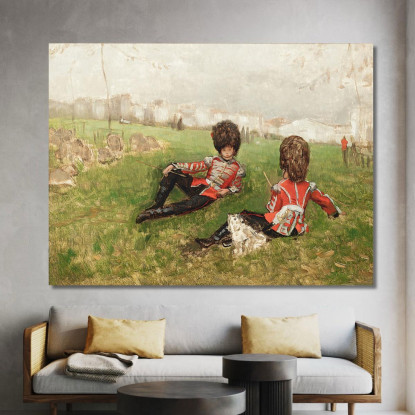 Coldstream Batte Il St James'S Park Di Londra James Tissot jts14 quadro stampato su tela