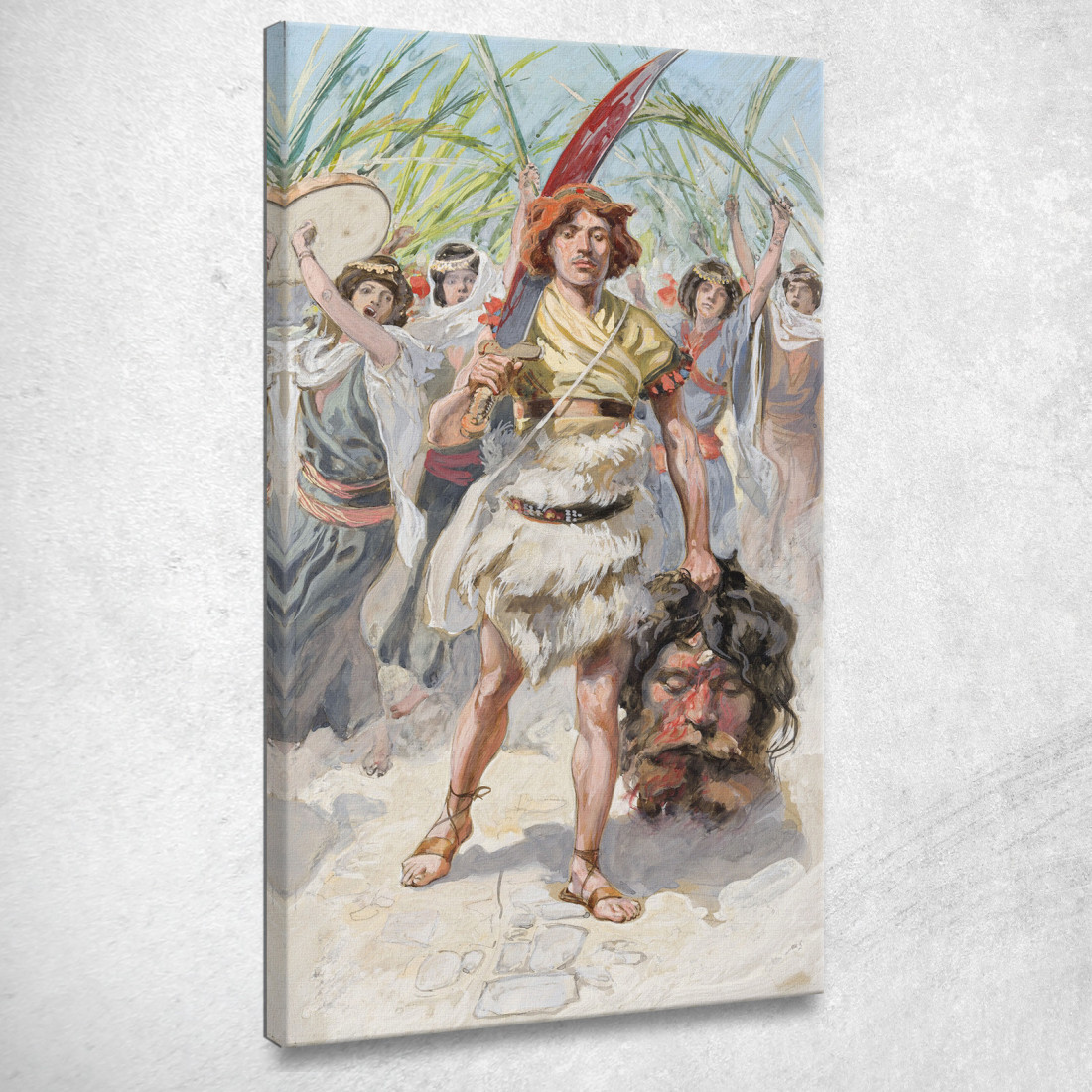 Davide Porta La Testa Di Golia A Gerusalemme James Tissot jts20 quadro stampato su tela Davide Porta La Testa Di Golia A Gerusalemme James Tissot jts20 quadro stampato su tela