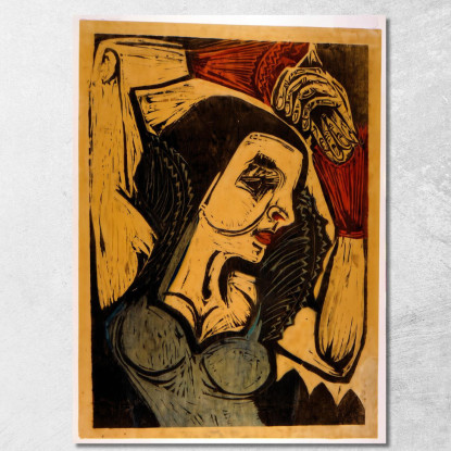 Locandina Di Nina Hard Ernst Ludwig Kirchner elk106 quadro stampato su tela