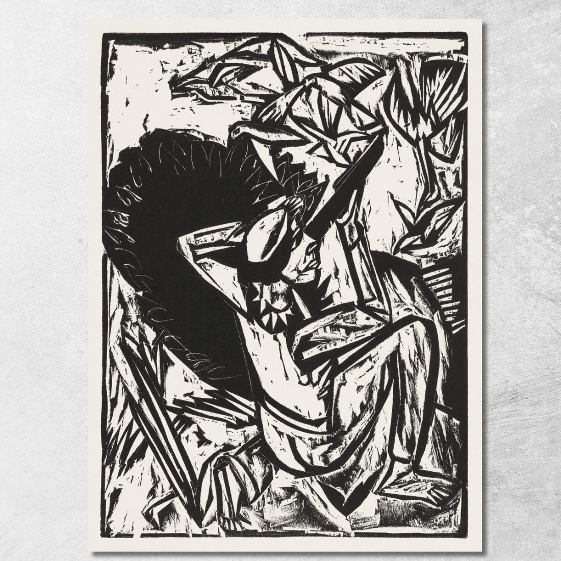 Il Cacciatore Di Gabbiani 1913 Ernst Ludwig Kirchner elk134 quadro stampato su tela Il Cacciatore Di Gabbiani 1913 Ernst Ludwig Kirchner elk134 quadro stampato su tela
