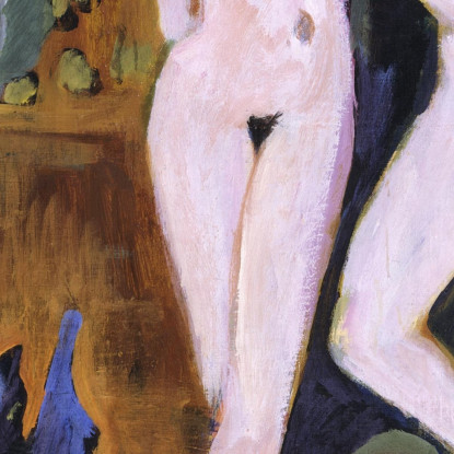 Due Nudi In Una Stanza 1914 Ernst Ludwig Kirchner elk148 quadro stampato su tela