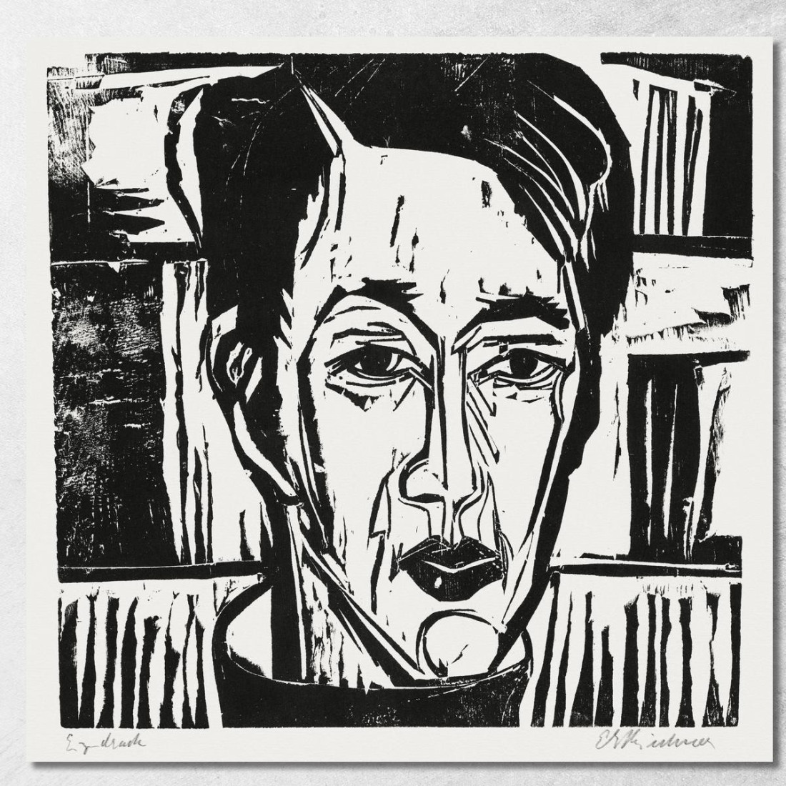 Wehrlin Di Fronte 1924 Ernst Ludwig Kirchner elk157 quadro stampato su tela Wehrlin Di Fronte 1924 Ernst Ludwig Kirchner elk157 quadro stampato su tela