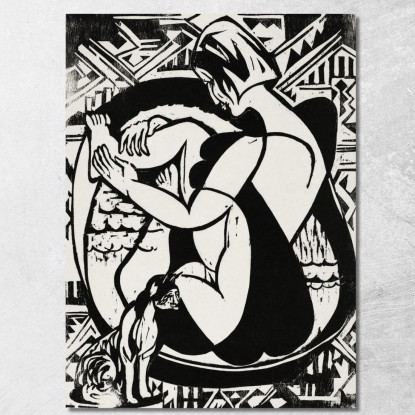 La Donna Nella Vasca Da Bagno 1936 Ernst Ludwig Kirchner elk159 quadro stampato su tela