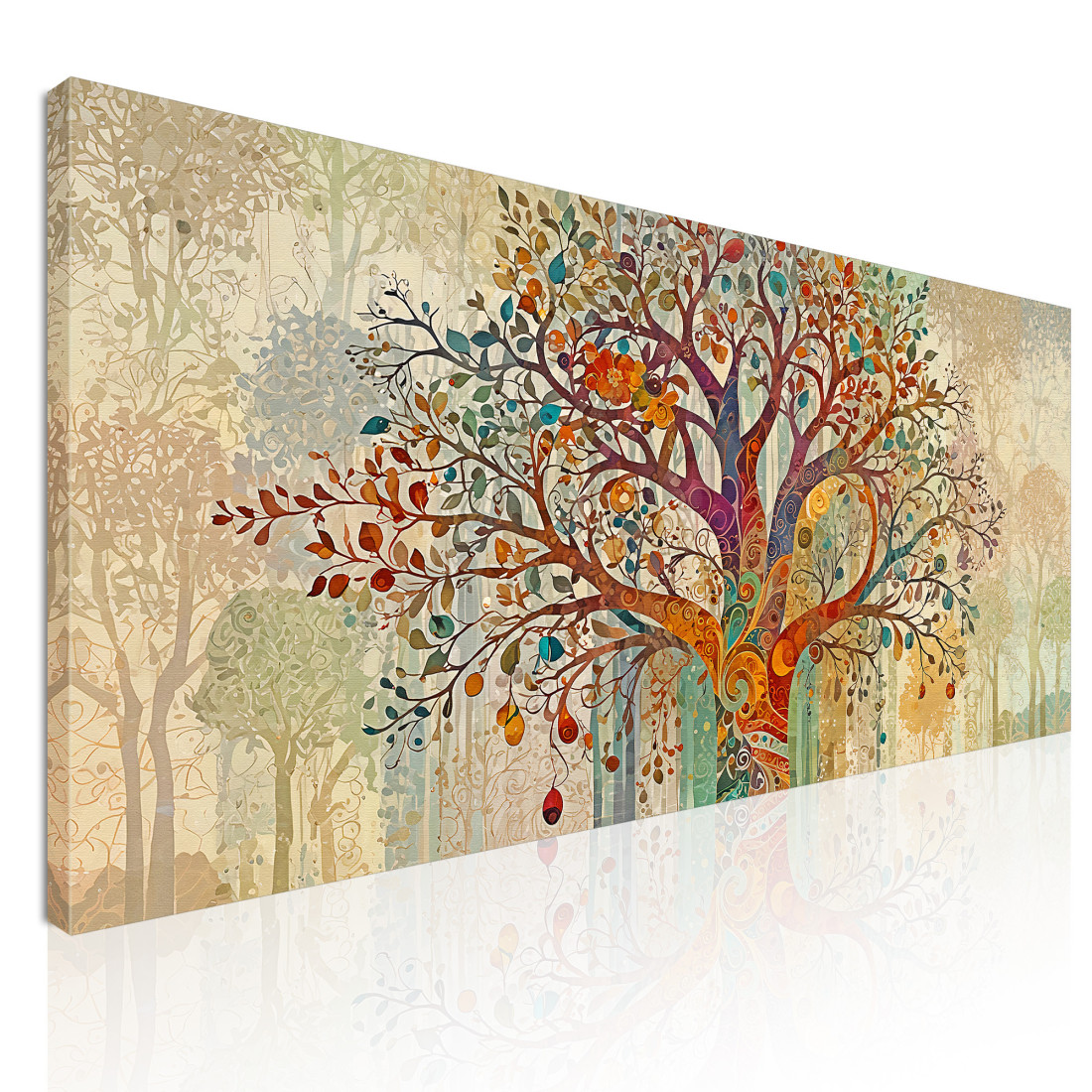 Quadro Albero Della Vita Intreccio Di Rami Autunnali avt22 quadro stampato su tela Quadro Albero Della Vita Intreccio Di Rami Autunnali avt22 quadro stampato su tela