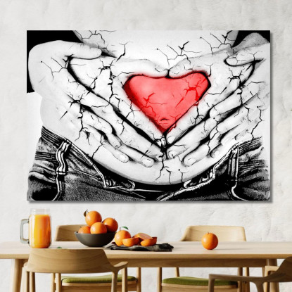 Quadro Astratto Amore In Un Abbraccio abs2 quadro stampato su tela