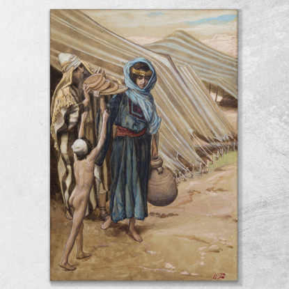 Agar Si Allontana Da Abramo James Tissot jts32 quadro stampato su tela