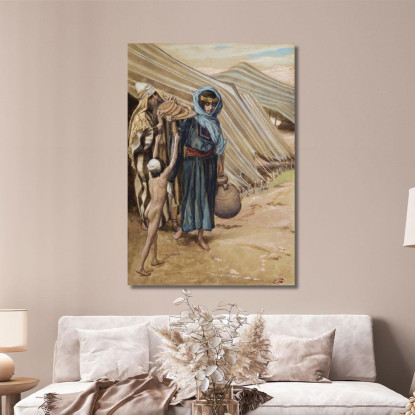 Agar Si Allontana Da Abramo James Tissot jts32 quadro stampato su tela