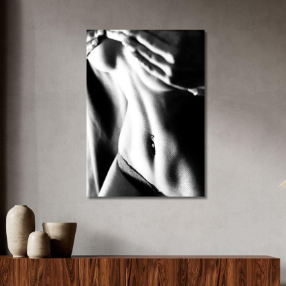 Quadro Astratto Body D'Acciaio Sexy Girl abs9 quadro stampato su tela