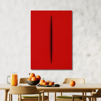 Quadro Astratto Fontana Rosso abs36 quadro stampato su tela