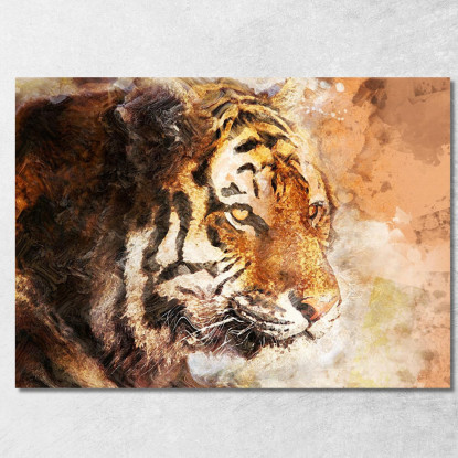 Quadro Tigre Maestosa Forza Della Natura Selvaggia afr26 quadro stampato su tela