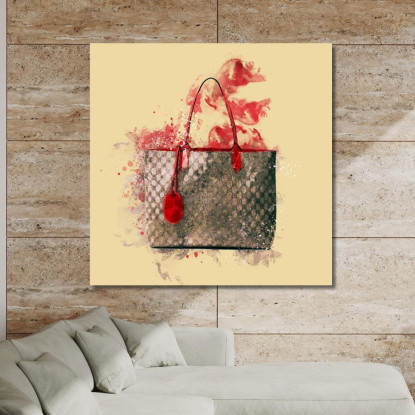 Quadro Borsa Moda Esclusiva Fashion fsn6 quadro stampato su tela