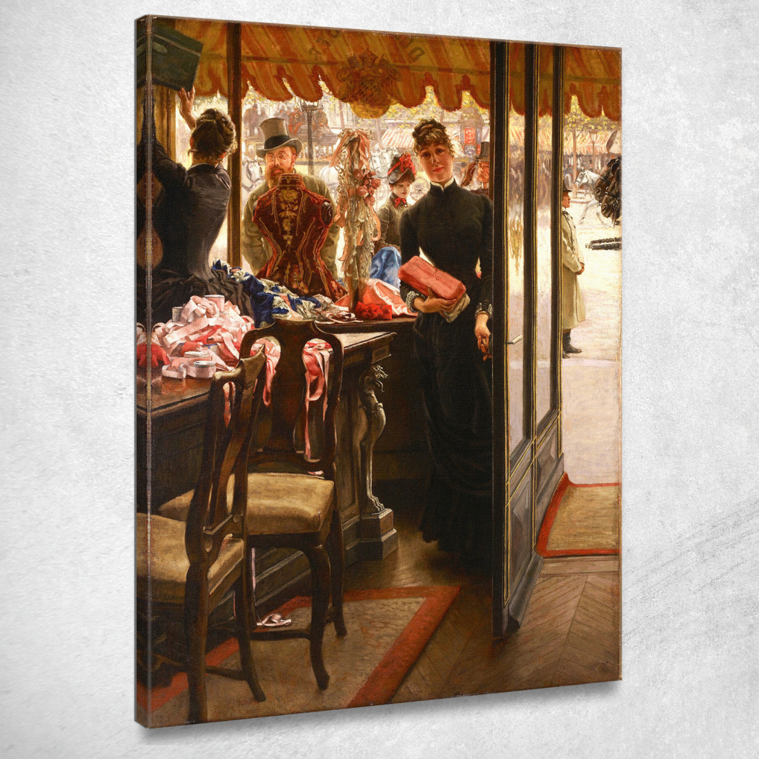 La Commessa James Tissot jts52 quadro stampato su tela La Commessa James Tissot jts52 quadro stampato su tela