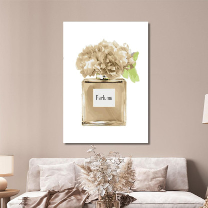 Quadro Profumo Beige Con Fiori Chiari Delicati Fashion fsn65 quadro stampato su tela