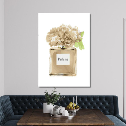 Quadro Profumo Beige Con Fiori Chiari Delicati Fashion fsn65 quadro stampato su tela