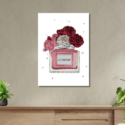 Quadro Profumo Con Rose Eleganti Fashion fsn68 quadro stampato su tela