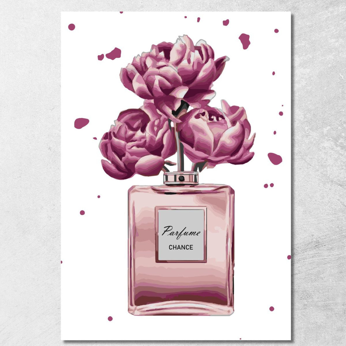 Quadro Profumo Rose Viola Astratto Fashion fsn72 quadro stampato su tela