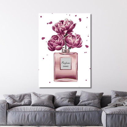 Quadro Profumo Rose Viola Astratto Fashion fsn72 quadro stampato su tela