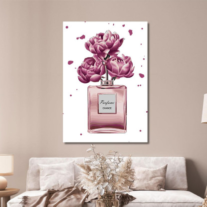 Quadro Profumo Rose Viola Astratto Fashion fsn72 quadro stampato su tela