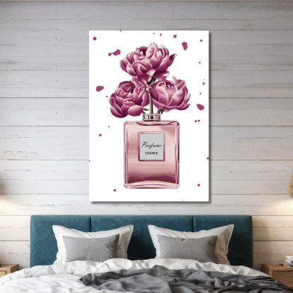 Quadro Profumo Rose Viola Astratto Fashion fsn72 quadro stampato su tela