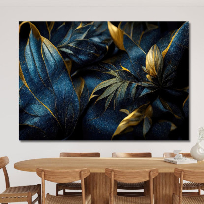 Quadro Acquerello Floreale Con Elementi Botanici Lussuosi Quadro Moderno Fiori Astratti flp2 quadro stampato su tela