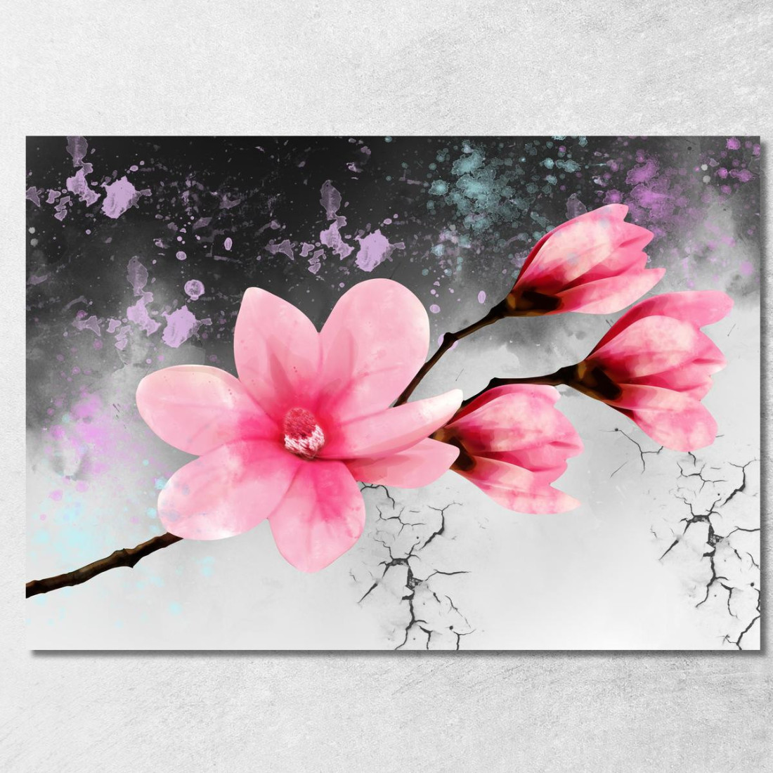 Quadro Fiore Rosa Sfondo Astratto Moderno Quadro Moderno Fiori Astratti flp15 quadro stampato su tela Quadro Fiore Rosa Sfondo Astratto Moderno Quadro Moderno Fiori Astratti flp15 quadro stampato su tela