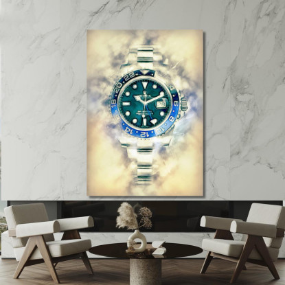 Quadro Moderno Orologio Obfuscated Dream rlx9 quadro stampato su tela