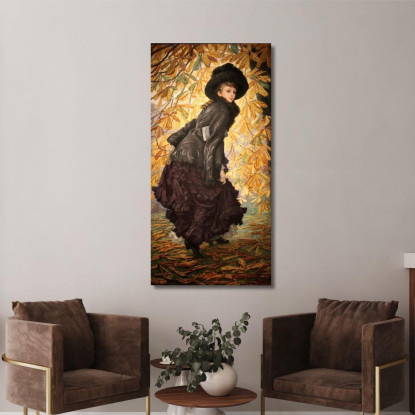 Ottobre James Tissot jts68 quadro stampato su tela