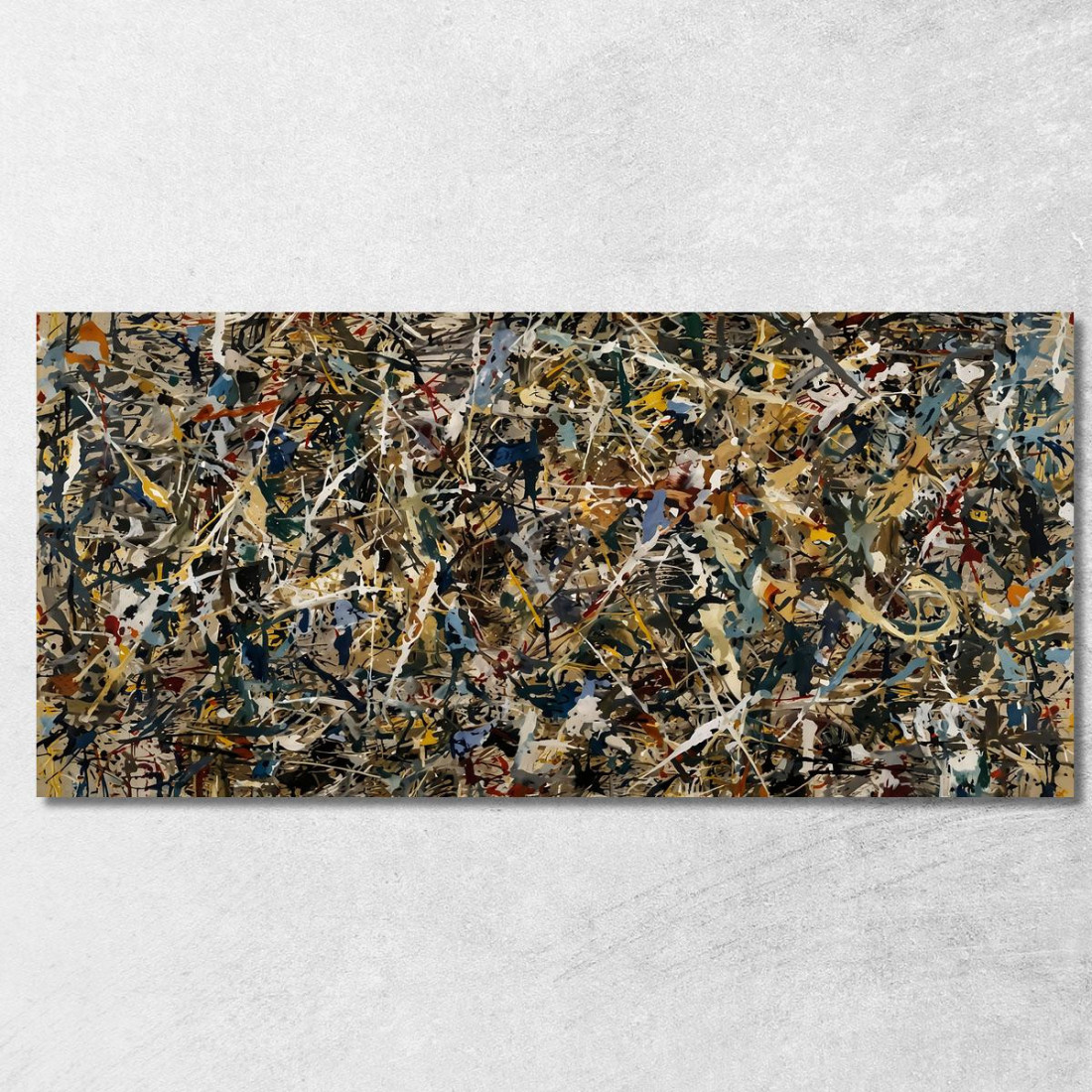 Alchimia Opera Ispirata 2 Jackson Pollock ijsp1 quadro stampato su tela