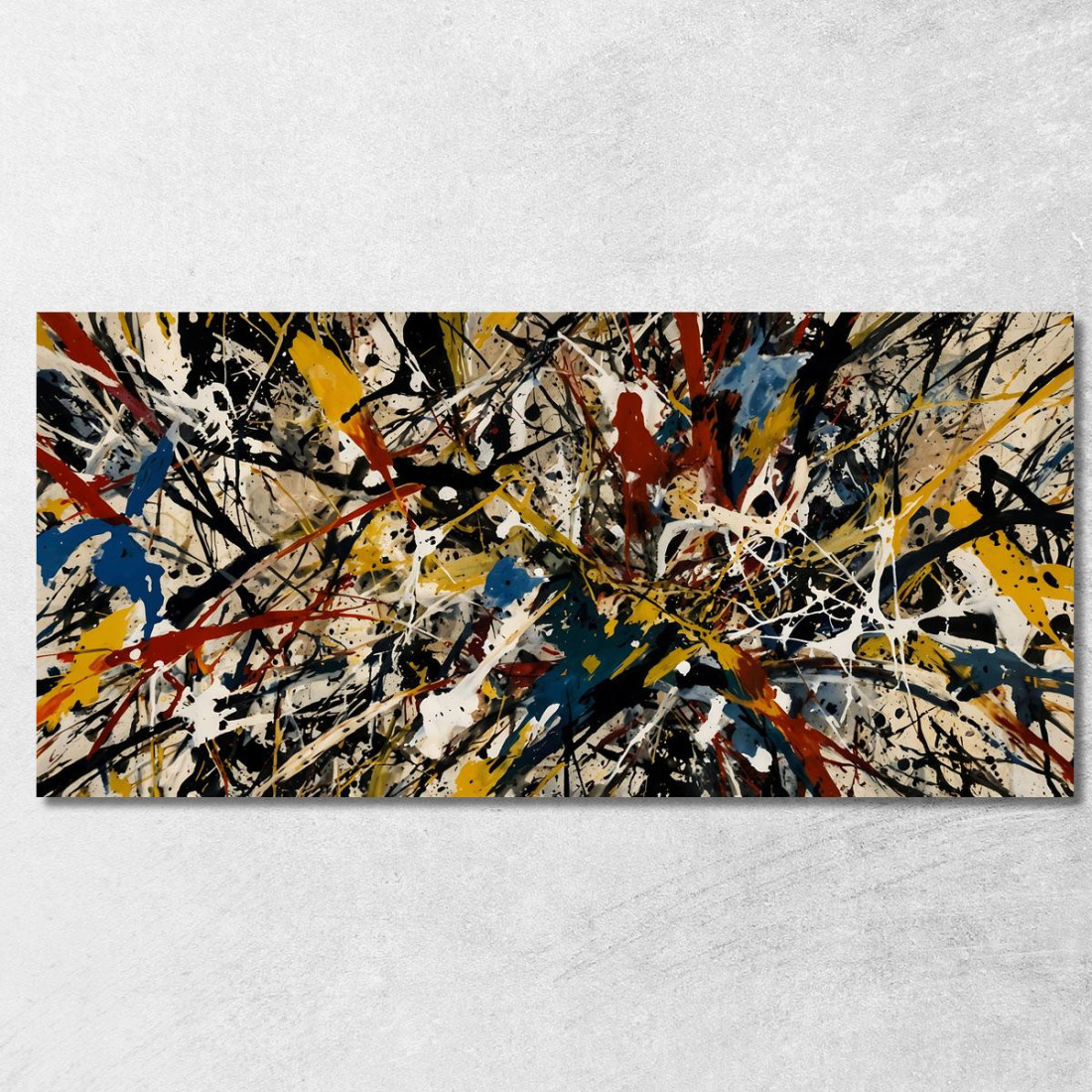 Echi Di Numero 31 Stile Jackson Pollock ijsp10 quadro stampato su tela Echi Di Numero 31 Stile Jackson Pollock ijsp10 quadro stampato su tela