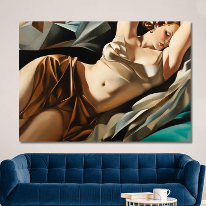 La Bella Rafaela Stile Tamara de Lempicka ilmt14 quadro stampato su tela