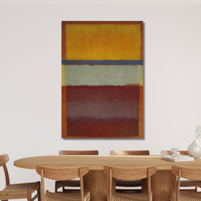 Giallo Blu E Rosso Intenso Ispirato A Mark Rothko irhk21 quadro stampato su tela