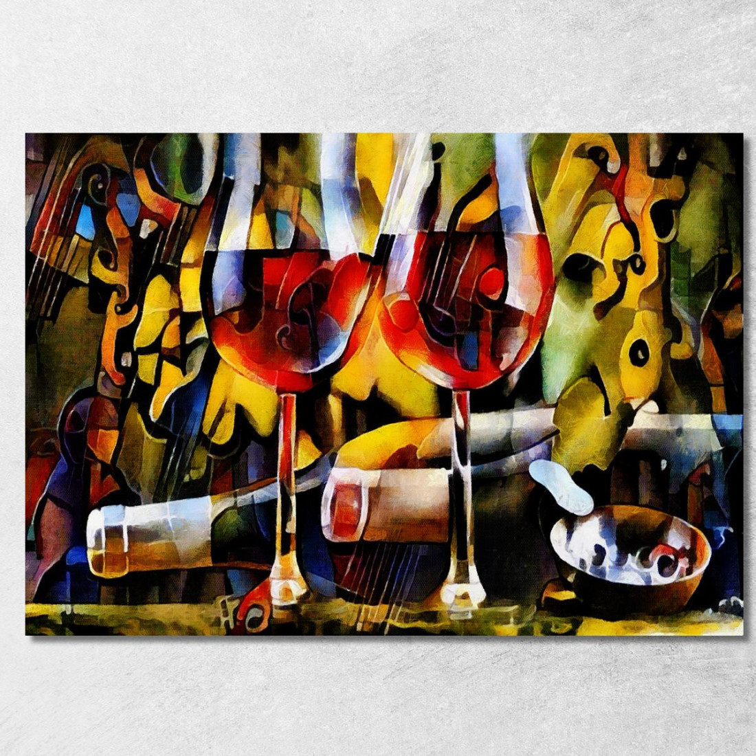Quadro Moderno Arte E Vino Un Connubio Perfetto foo5 quadro stampato su tela Quadro Moderno Arte E Vino Un Connubio Perfetto foo5 quadro stampato su tela