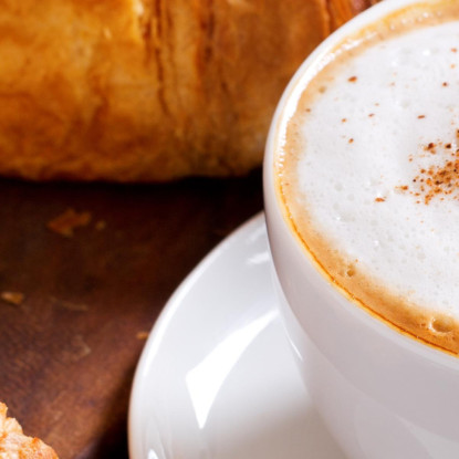 Quadro Moderno Colazione Con Croissant E Cappuccino foo31 quadro stampato su tela
