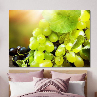 Quadro Moderno Grappoli Di Uva Succosi foo58 quadro stampato su tela