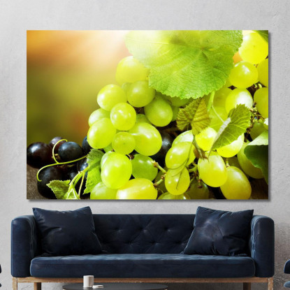 Quadro Moderno Grappoli Di Uva Succosi foo58 quadro stampato su tela