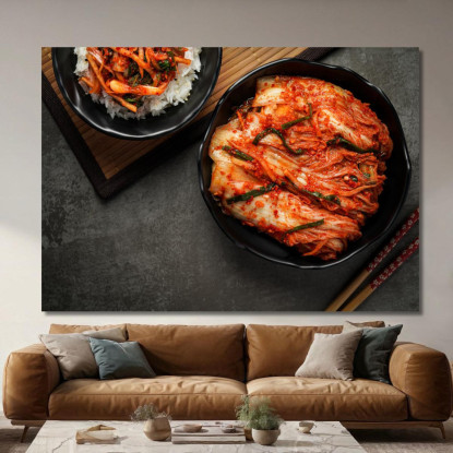 Quadro Moderno Kimchi Coreano Piccante foo74 quadro stampato su tela