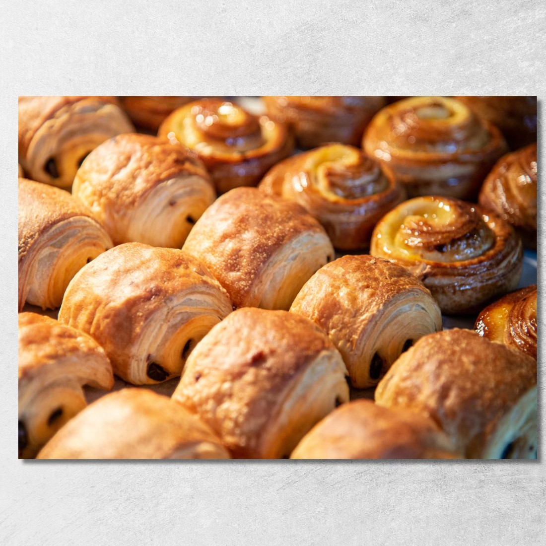 Quadro Moderno Pain Au Chocolat E Dolci Da Forno Dorati foo86 quadro stampato su tela Quadro Moderno Pain Au Chocolat E Dolci Da Forno Dorati foo86 quadro stampato su tela
