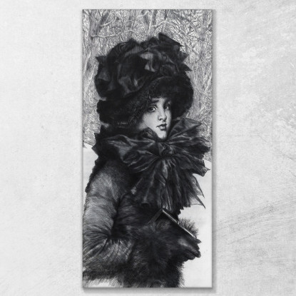 Domenica Mattina James Tissot jts100 quadro stampato su tela