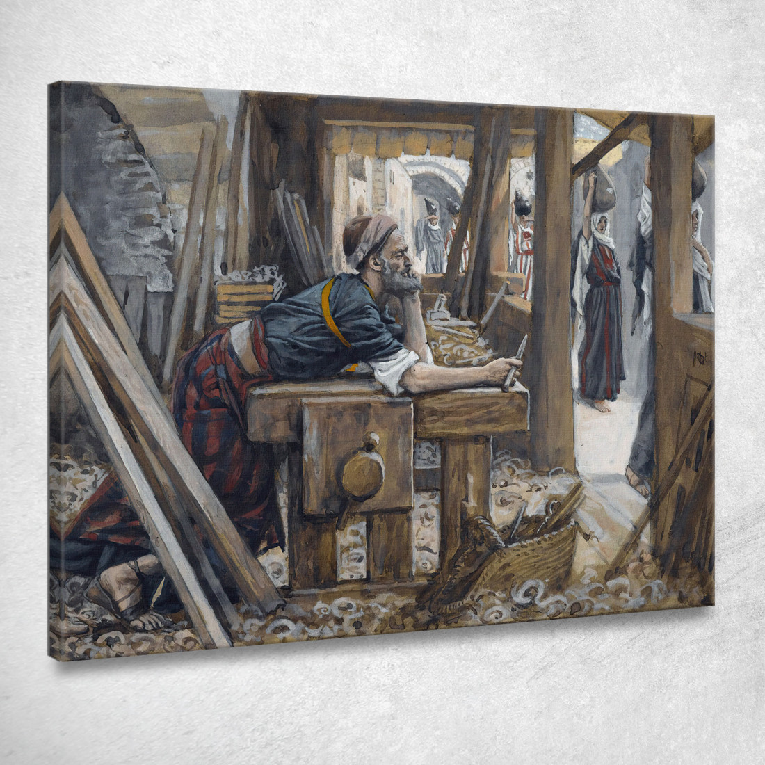 L'Ansia Di San Giuseppe James Tissot jts105 quadro stampato su tela L'Ansia Di San Giuseppe James Tissot jts105 quadro stampato su tela