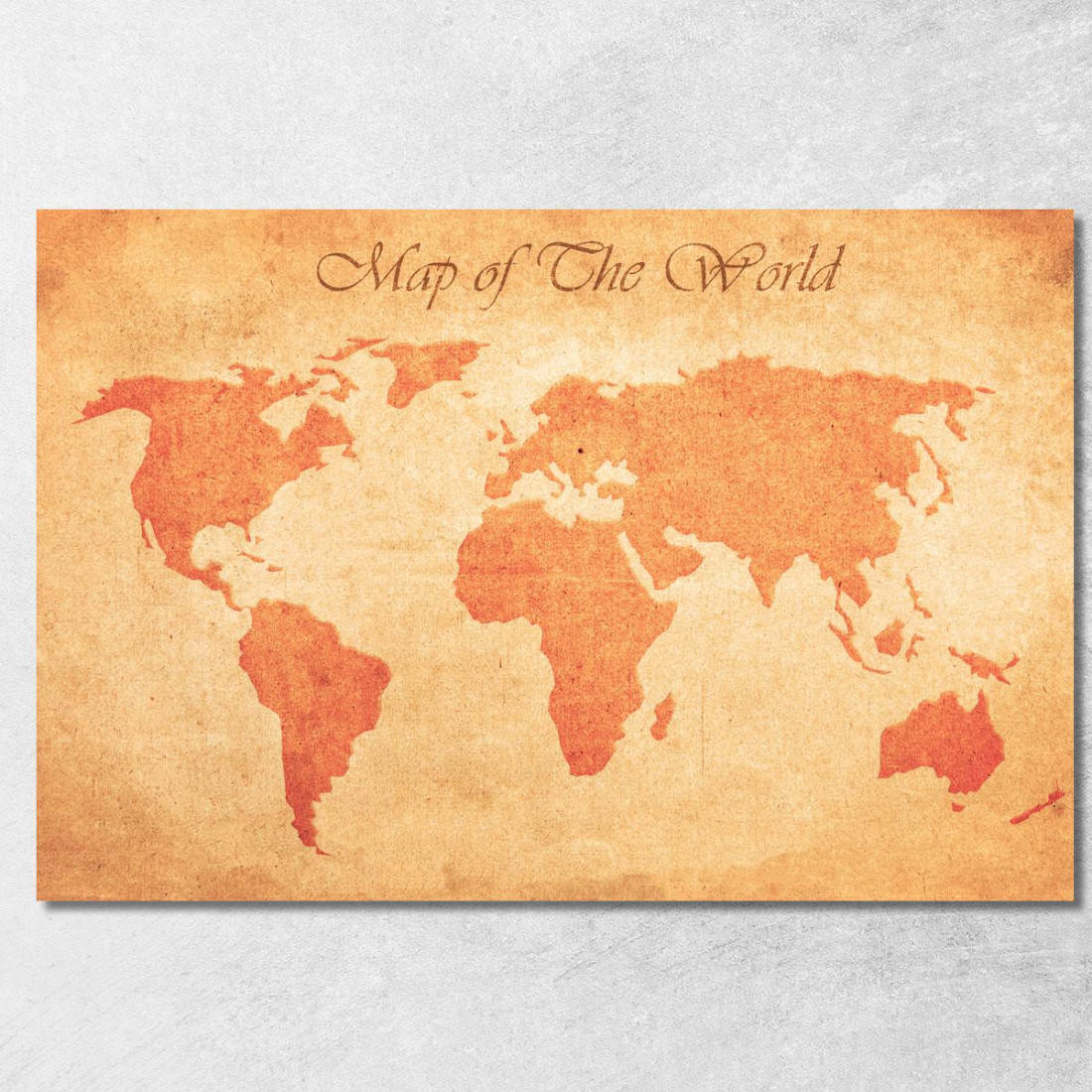 Quadro Mappa Del Mondo Vintage Con Effetto Carta Invecchiata E Testo Decorativo map38 quadro stampato su tela Quadro Mappa Del Mondo Vintage Con Effetto Carta Invecchiata E Testo Decorativo map38 quadro stampato su tela