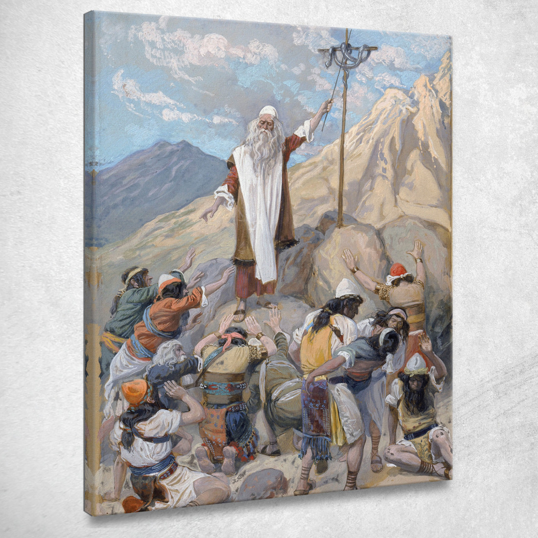 Il Serpente Di Bronzo James Tissot jts110 quadro stampato su tela Il Serpente Di Bronzo James Tissot jts110 quadro stampato su tela