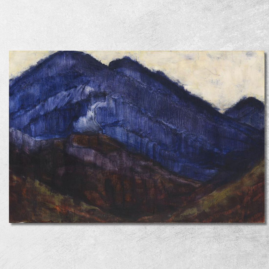 Le Montagne Blu Christian Rohlfs cro21 quadro stampato su tela Le Montagne Blu Christian Rohlfs cro21 quadro stampato su tela
