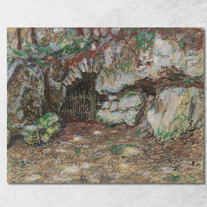 Grotta Nel Parco Di Weimar Christian Rohlfs cro34 quadro stampato su tela