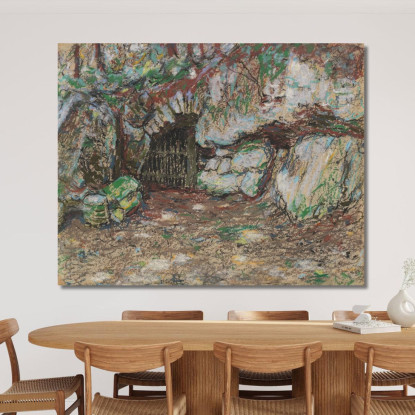 Grotta Nel Parco Di Weimar Christian Rohlfs cro34 quadro stampato su tela