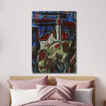 Monastero Di Andechs Christian Rohlfs cro46 quadro stampato su tela