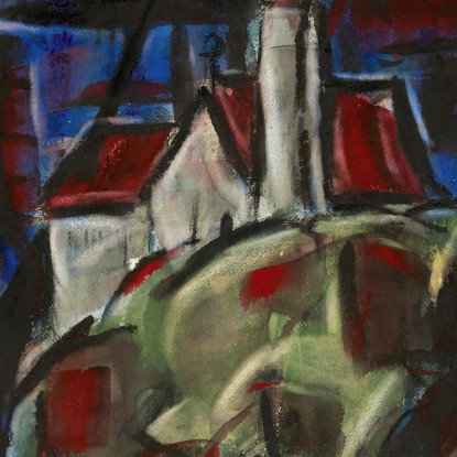 Monastero Di Andechs Christian Rohlfs cro46 quadro stampato su tela