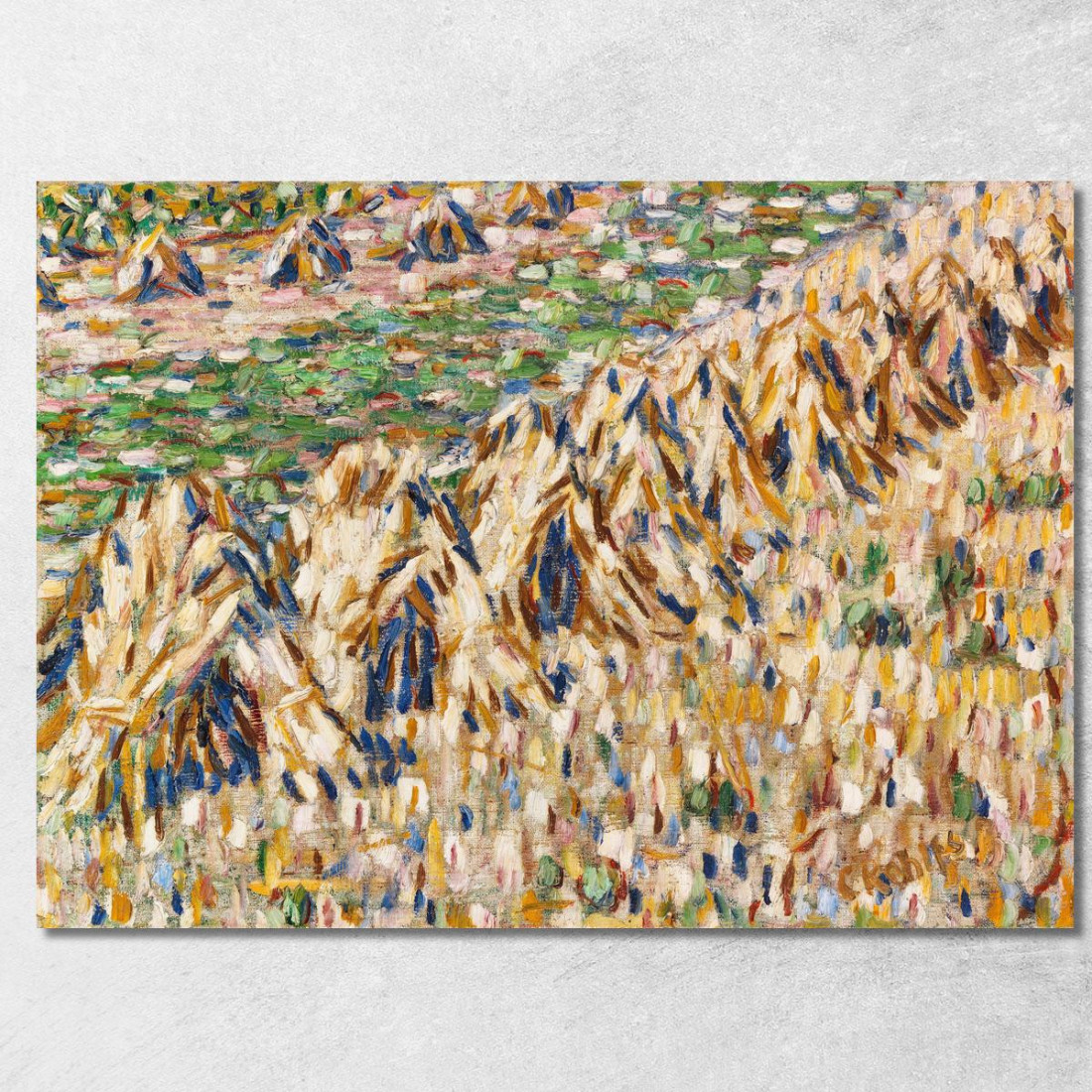 Fantocci Di Grano Nel Campo Christian Rohlfs cro50 quadro stampato su tela Fantocci Di Grano Nel Campo Christian Rohlfs cro50 quadro stampato su tela