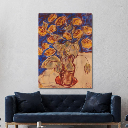 Calceolaria Christian Rohlfs cro61 quadro stampato su tela