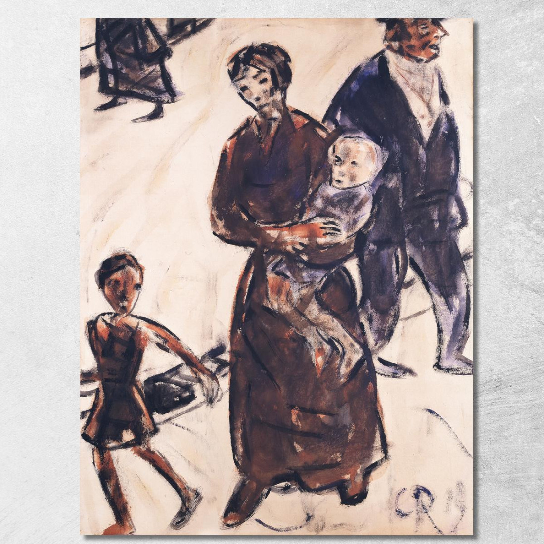 Povertà Christian Rohlfs cro63 quadro stampato su tela Povertà Christian Rohlfs cro63 quadro stampato su tela